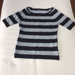 Premise studio black and gray stripe top small